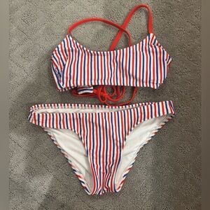 Target striped swimsuit
